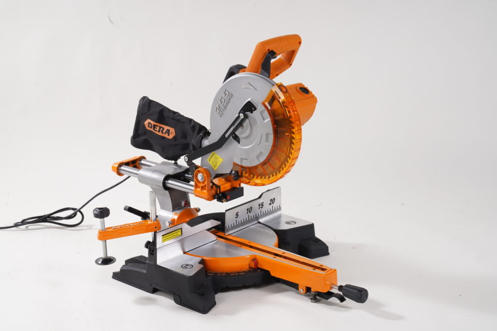 DK255B Mitre Saw – 1800W Pure Copper Motor, 255mm Blade, 0-45° Bevel Cutting